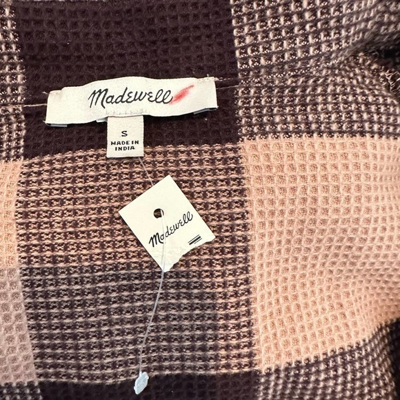 NEW Madewell Waffle Half-Zip Popover Shirt Size Small - Picture 5 of 7